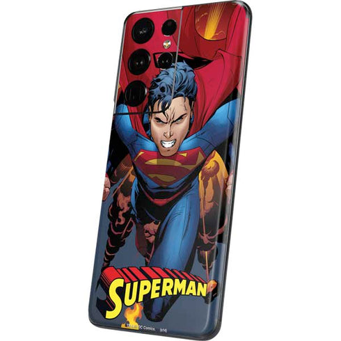 DC Comics Superman Action Flying Pose Galaxy S21 Ultra 5G Skin