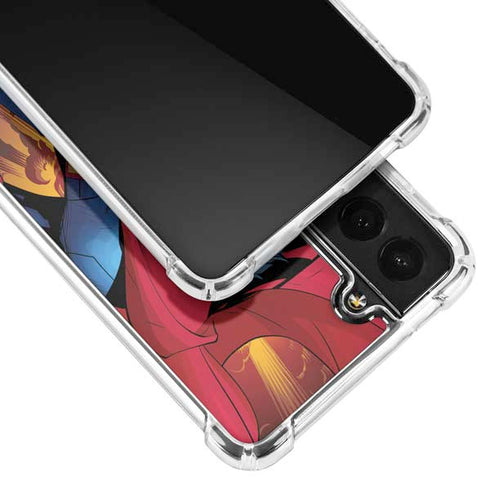 DC Comics Superman Action Flying Pose Galaxy S22 Plus Clear Case