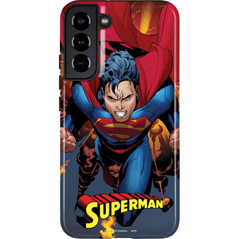 DC Comics Superman Action Flying Pose Galaxy S22 Plus Pro Case
