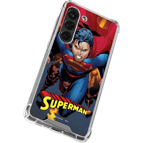 DC Comics Superman Action Flying Pose Galaxy S23 Clear Case