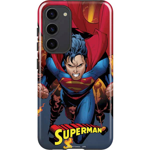 DC Comics Superman Action Flying Pose Galaxy S23 Plus Pro Case