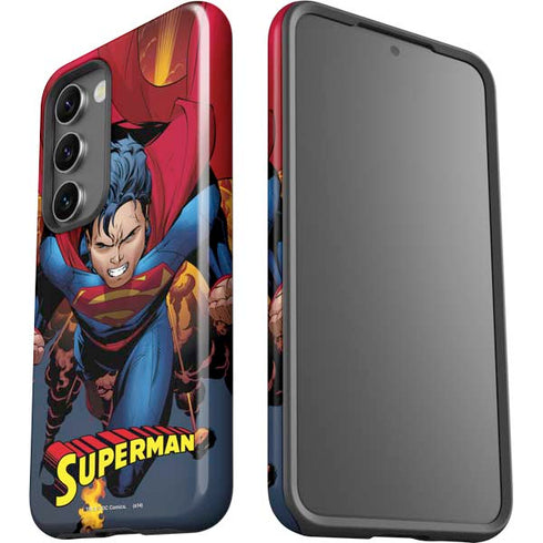 DC Comics Superman Action Flying Pose Galaxy S23 Plus Pro Case