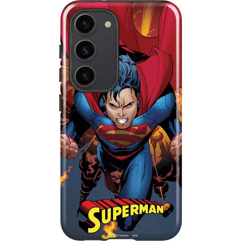 DC Comics Superman Action Flying Pose Galaxy S23 Pro Case