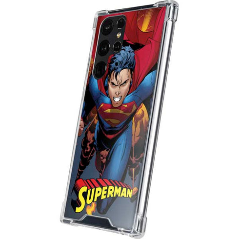 DC Comics Superman Action Flying Pose Galaxy S24 Ultra Clear Case