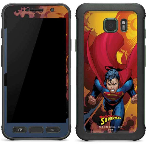 DC Comics Superman Action Flying Pose Galaxy S7 Active Skin