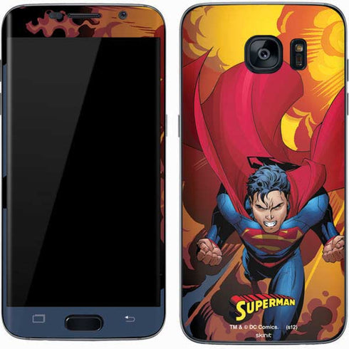 DC Comics Superman Action Flying Pose Galaxy S7 Skin