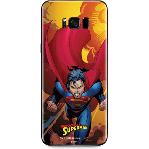 DC Comics Superman Action Flying Pose Galaxy S8 Skin