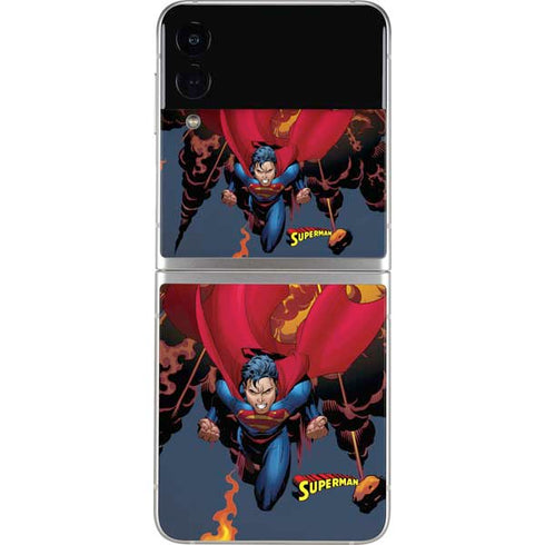 DC Comics Superman Action Flying Pose Galaxy Z Flip4 5G Skin