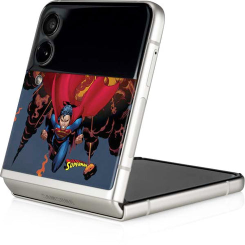 DC Comics Superman Action Flying Pose Galaxy Z Flip4 5G Skin