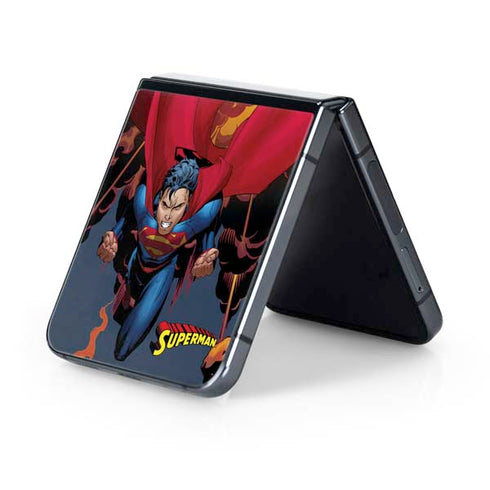 DC Comics Superman Action Flying Pose Galaxy Z Flip5 5G Skin