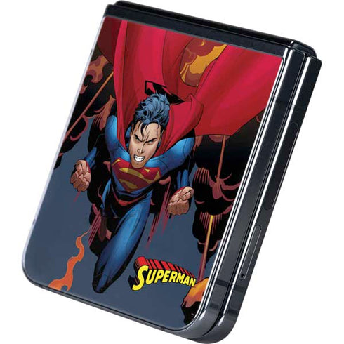 DC Comics Superman Action Flying Pose Galaxy Z Flip5 5G Skin