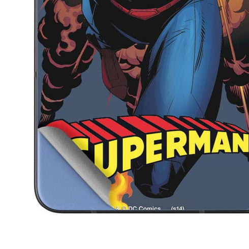 DC Comics Superman Action Flying Pose Galaxy Z Fold5 5G Skin
