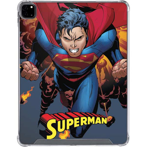 DC Comics Superman Action Flying Pose iPad Pro 12.9in (2020) Clear Case