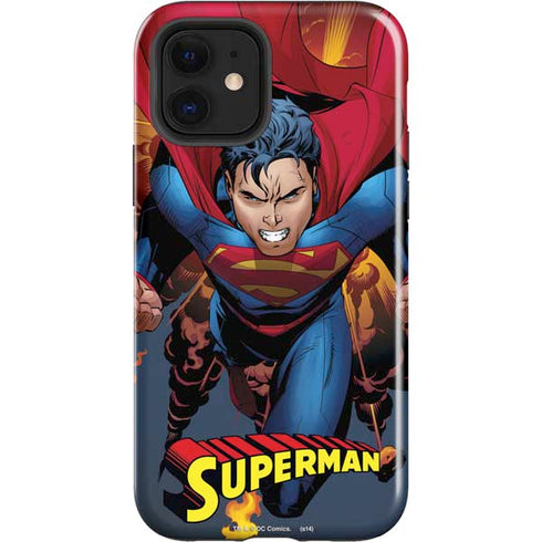 DC Comics Superman Action Flying Pose iPhone 12 Impact Case