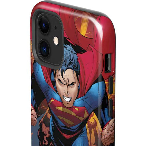 DC Comics Superman Action Flying Pose iPhone 12 Impact Case