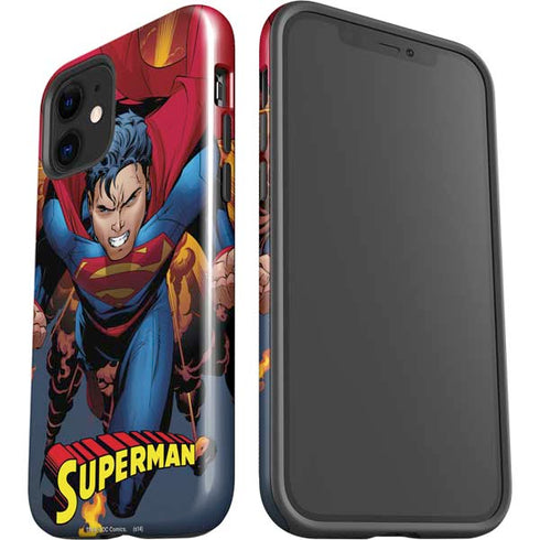 DC Comics Superman Action Flying Pose iPhone 12 Impact Case