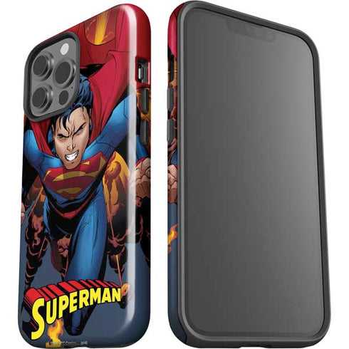 DC Comics Superman Action Flying Pose iPhone 15 Pro Max Impact Case