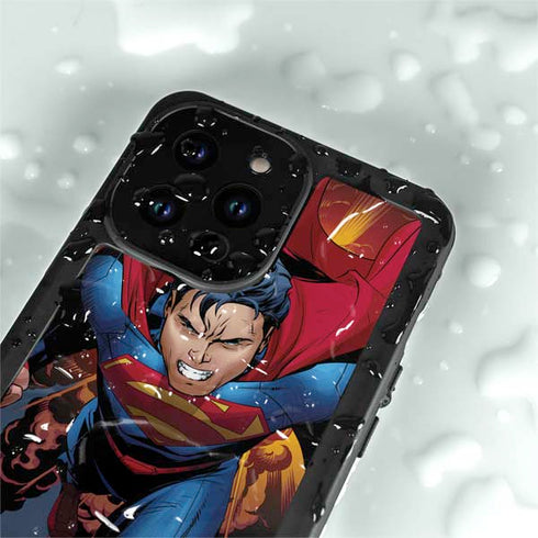 DC Comics Superman Action Flying Pose iPhone 14 Pro Max Waterproof Case