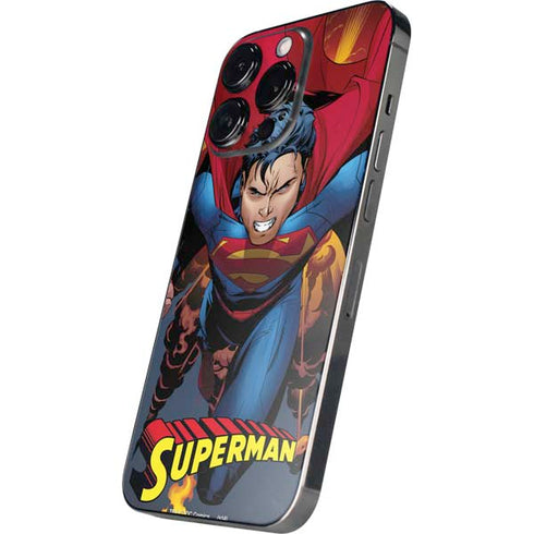DC Comics Superman Action Flying Pose iPhone 15 Pro Skin