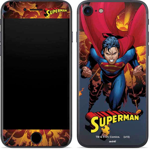 DC Comics Superman Action Flying Pose iPhone SE (2nd & 3rd Gen) Skin