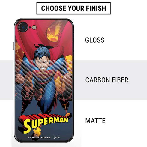 DC Comics Superman Action Flying Pose iPhone SE (2nd & 3rd Gen) Skin