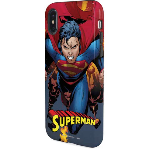 DC Comics Superman Action Flying Pose iPhone X Pro Case