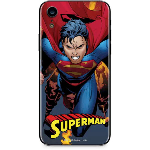 DC Comics Superman Action Flying Pose iPhone XR Skin