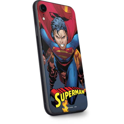 DC Comics Superman Action Flying Pose iPhone XR Skin