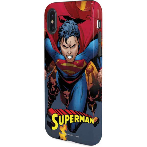 DC Comics Superman Action Flying Pose iPhone XS Pro Case