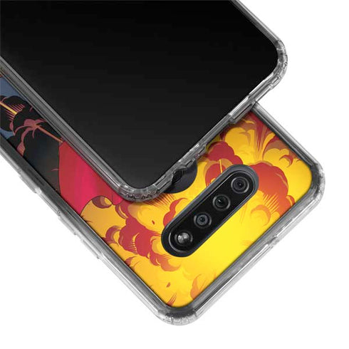 DC Comics Superman Action Flying Pose LG K51/Q51 Clear Case