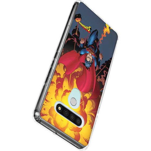 DC Comics Superman Action Flying Pose LG Stylo 6 Clear Case