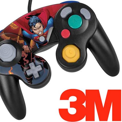 DC Comics Superman Action Flying Pose Nintendo GameCube Controller Skin
