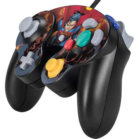 DC Comics Superman Action Flying Pose Nintendo GameCube Controller Skin