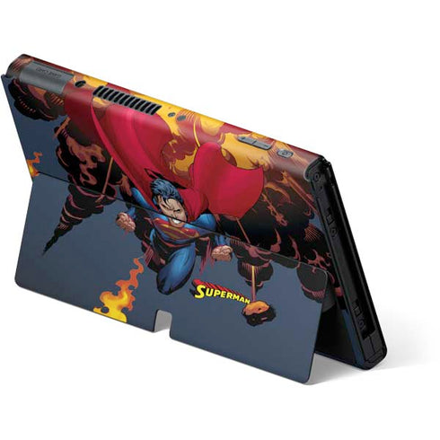 DC Comics Superman Action Flying Pose Nintendo Switch OLED (2021) Skin