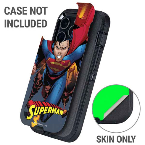 DC Comics Superman Action Flying Pose Otterbox Defender iPhone Skin