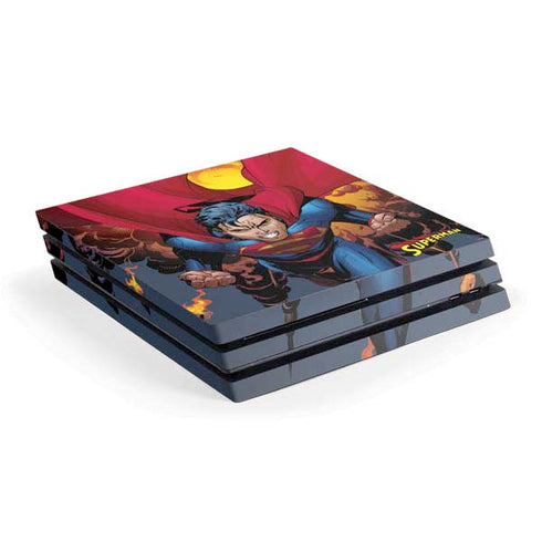 DC Comics Superman Action Flying Pose PS4 Pro Console Skin