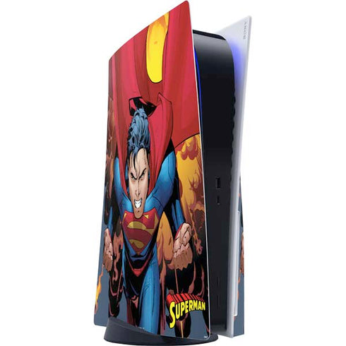 DC Comics Superman Action Flying Pose PS5 Console Skin