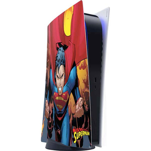 DC Comics Superman Action Flying Pose PS5 Digital Edition Console Skin