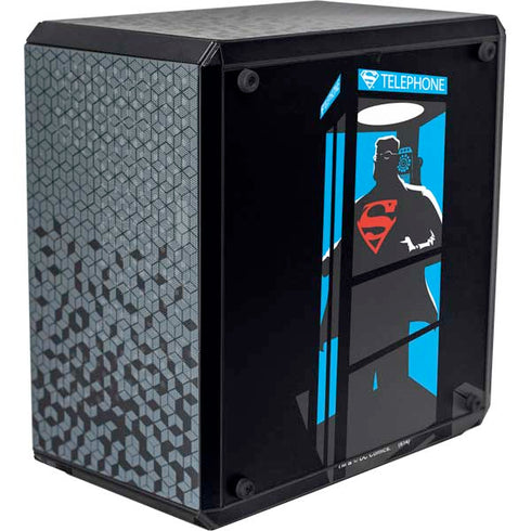 DC Comics Superman Phone booth Cooler Master MasterBox Q300L Mini Tower Skin
