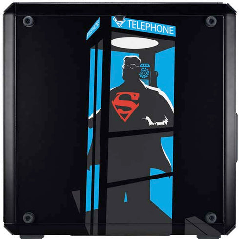 DC Comics Superman Phone booth Cooler Master MasterBox Q300L Mini Tower Skin