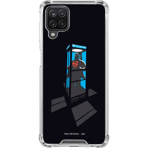DC Comics Superman Phone booth Galaxy A12 Clear Case