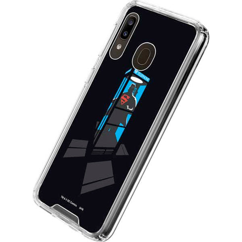 DC Comics Superman Phone booth Galaxy A30 Clear Case