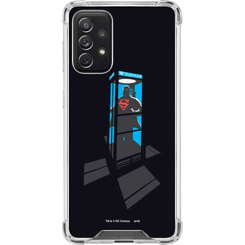 DC Comics Superman Phone booth Galaxy A72 5G Clear Case