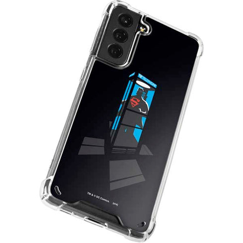 DC Comics Superman Phone booth Galaxy S21 Plus 5G Clear Case