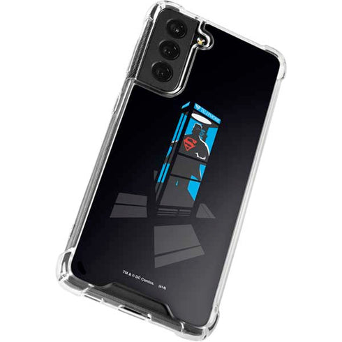 DC Comics Superman Phone booth Galaxy S22 Plus Clear Case