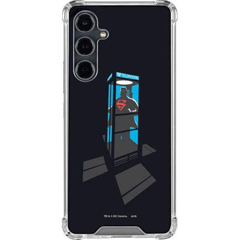 DC Comics Superman Phone booth Galaxy S23 FE Clear Case