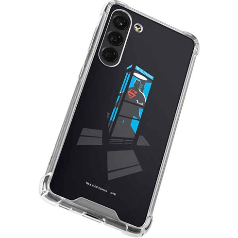 DC Comics Superman Phone booth Galaxy S23 Plus Clear Case
