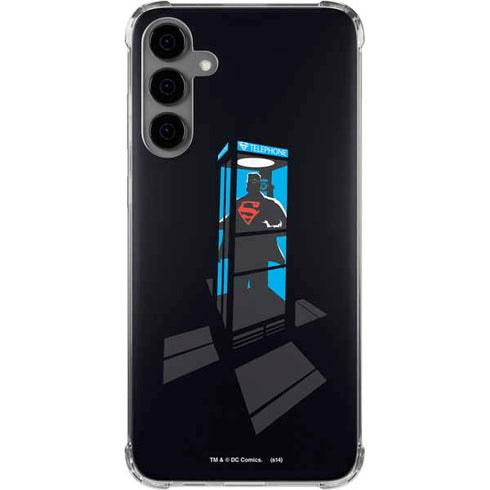 DC Comics Superman Phone booth Galaxy S24 Plus Clear Case