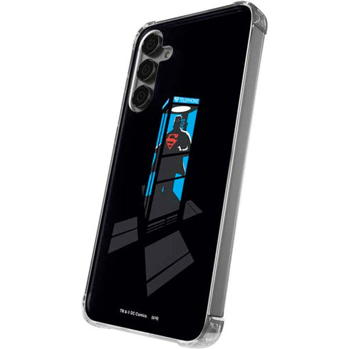 DC Comics Superman Phone booth Galaxy S24 Plus Clear Case