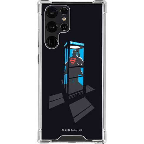 DC Comics Superman Phone booth Galaxy S24 Ultra Clear Case